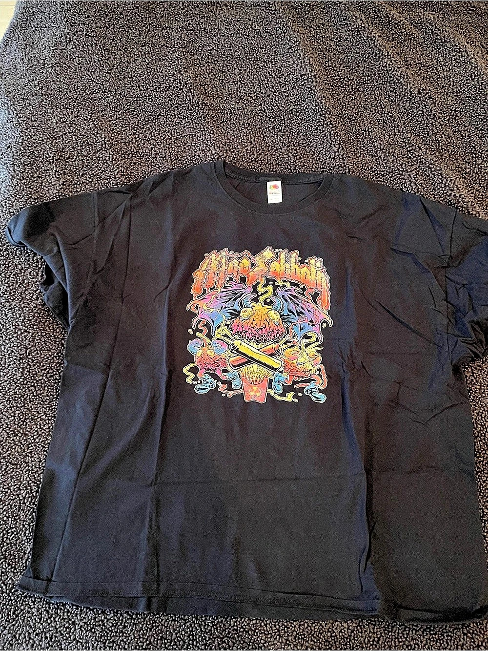 Fruit of the Loom  Black Mac Sabbath Parody T-Shirt